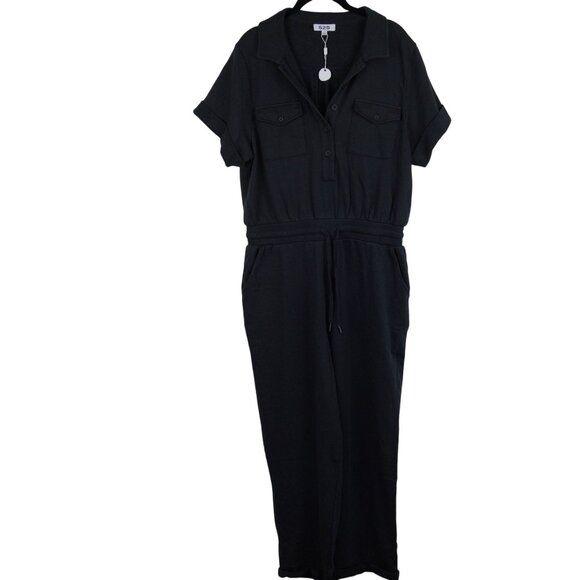 525 America Black Size M Distressed Wash Utility Jumpsuit Revolve - Picture 3 of 15